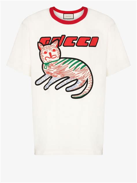 gucci t shirt cat logo